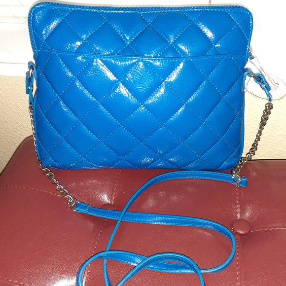 Nine West Quilted Crossbody Bag - Blue - Picture 2 of 2